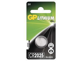 GP Lítium gombelem, CR2025, 1db/bliszter (B15251)