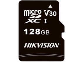 Hikvision MicroSD kártya - 128GB microSDHC™, UHS-I, 3D NAND, V30 (R/W Speed 92/40 MB/s)