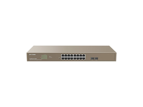 IP-COM Switch Vezérelhető PoE - G3318P-16-250W (16x1Gbps; 2x SFP; 16 af/at PoE+ port; 230W, Rackbe szerelhető)