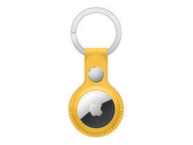 Apple AirTag Leather Key Ring кожен ключодържател, жълт (MM063ZM/A)