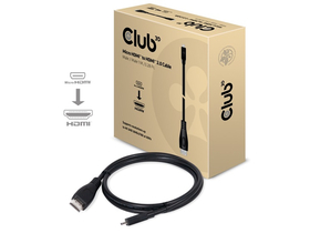 Club3D Micro HDMI™ to HDMI™ 2.0 kabel 4K60Hz, Male/Male 1 m/3.28 Ft.&BI-DIRECTION