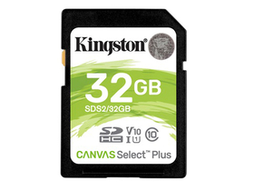 Kingston Canvas Select Plus 32GB SDHC pamäťová karta, class 10, UHS-I, U1, V10