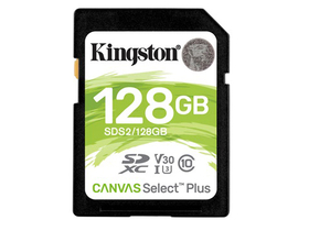 Kingston Canvas Select Plus 128GB SDXC Speicherkarte, class 10, UHS-I, U3, V30