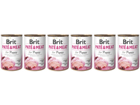 Brit Paté & Meat Puppy mokra hrana za pse, 6x 400 g