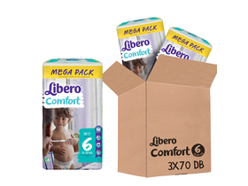 Libero Comfort 6 пелени 13-20 кг, едномесечна опаковка, 210 бр