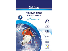 Victoria Advanced fotografický papír pro inkoustové tiskárny, A4, 240 g, lesklý