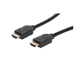 Manhattan HDMI to HDMI kábel (Dynamic HDR, eARC, 3D, 8K@60Hz, VRR, QMS, 48 Gbps Bandwidth, 3m, čierny)