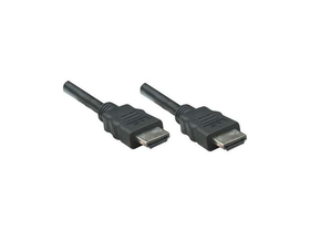 Manhattan Kabel - HDMI na HDMI (Ethernet HEC, ARC, 3D, 4K, zaštićen, 5 m, crni)