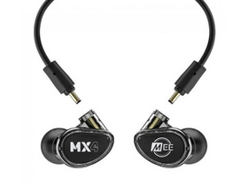 MEE Audio MX4 Pro modulárne hybridné slúchadlá, dymové/čierne