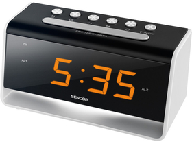 Sencor SDC 4400 hodiny s budíkom LED displej, USB nabíjačka
