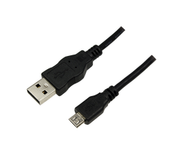 LogiLink USB 2.0 A apa - Micro USB apa kábel, 1,8m