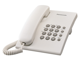 Стационарен телефон Panasonic KX-TS500HGW,бял
