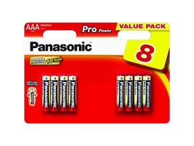 Panasonic Pro Power LR03PPG-8BW AAA mikro 1.5V szupertartós alkáli elemcsomag (8db)