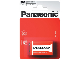 Panasonic Red Zinc 9V Blokk Zink-Mangan dauerhafte Batterie