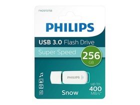 Philips USB 3.0 256GB Snow Edition pendrive, biely / zelený