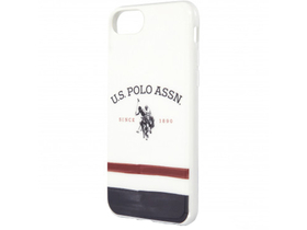 US Polo Tricolor Blurred Zaščitna maska, iPhone 7/8/SE 2, bela (3700740475881)