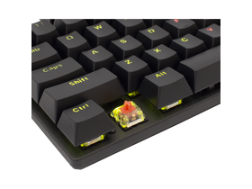 White Shark GK-2106B / R-EN COMMANDOS Mechanische Gamer-Tastatur, roter Schalter, ungarisches Layout, schwarz
