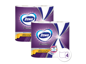 Zewa Premium Extra Long papirnate brisače za gospodinjstvo, 2 plasti, 4 kos