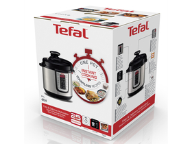 Уред за готвене под налягане Tefal CY505E30 Fast& Delicious, 1200W, неръждаема стомана, черен