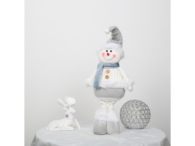 Kring figura snjegovića, 55 cm, bijela/siva