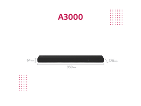 Sony HTA3000.CEL 3.1ch Bluetooth soundbar