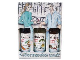Комплект за кафе Monin CM в подаръчна кутия, 3x250 мл
