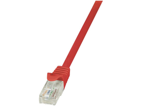 LogiLink CP2014U Cat6 UTP kabel, AWG24, baker-aluminij, 0,25 m, rdeč
