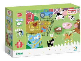 Dodo Farm 18-teiliges Puzzle, 2+ Jahre