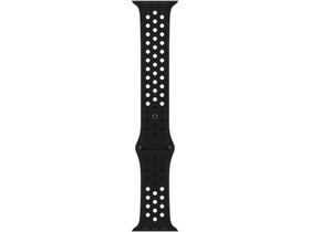 Apple Watch 45 mm, Nike-Armband, schwarz/schwarzes Nike-Sportarmband