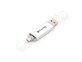 Platinet PMFA32S USB 2.0/microUSB 32GB pendrive, srebrena