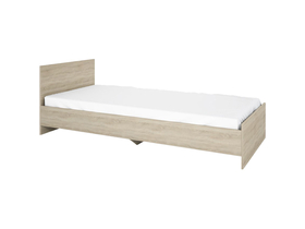 Irim Simple ágy, 90x200 cm (204x95x71 cm), sötét sonoma