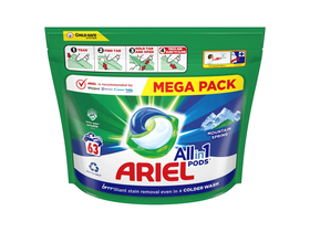 Ariel All-in-1 PODS Flüssigwaschkapseln für Mountain Spring 63 Waschgänge