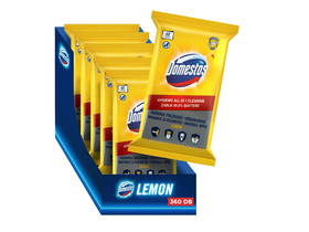 Domestos Lemon Hygienetücher, sparsame Verpackung, 6x60 Stk