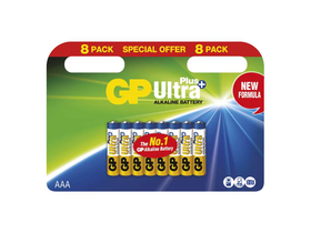 GP Ultra Plus alkalna baterija, LR03 (AAA), 1,5 V 8 kos (B17118)