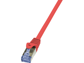 LOGILINK CQ3084S SFTP-Kabel, Cat6a, LSZH, Kupfer, AWG26, doppelt geschirmt, 7,5 m, rot