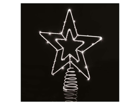 Emos LED Božićna zvijezda s timerom, 28,5 cm vanjska i unutarnja, hladno bijela