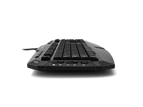 Zalman ZM-K300M Tastatur, USB, Multimedia, Schwarz, Internationales Layout