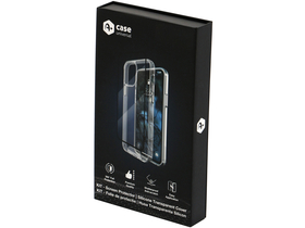 A+ gumena / silikonska futrola za iPhone 12 mini, prozirno + kaljeno staklo 3D kaljeno staklo