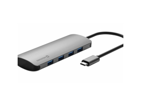 Swissten USB-C Hub 4 in 1, 4X USB 3.0 Port 5Gb, s, passiv, Aluminium