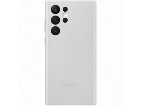Samsung Galaxy S22 Ultra Leder Back Cover, Hellgrau