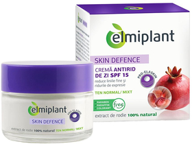 Elmiplant Skin Defence 35+ дневен крем за лице против бръчки за нормална към комбинирана кожа, 50 мл