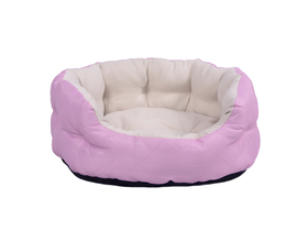 Mellow Lola Подплатено легло за домашни любимци, розово / кремаво, 50х45см