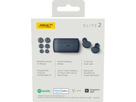 Jabra Elite 2 Bluetooth headset, Navy