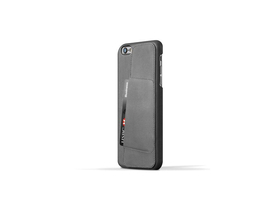 Mujjo SL070GY Lthr Wallet Case80 iPhone 8/7/6s/6 Plus maska od prave kože, tamno sive boje