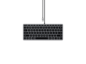 Satechi Slim W1 USB-C BACKLIT Kabelgebundene Tastatur, US, Space Grey