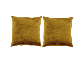 Aglika Velvet Mineral Yellow 2  navlake za ukrasne jastuke, 45 x 45 cm,  sa patent zatvaračem