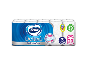 Zewa Deluxe 3-schichtiges Toilettenpapier, Delicate Care, 20 Rollen
