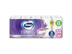 3-слойна тоалетна хартия Zewa Deluxe, Lavender Dreams, 20 ролки