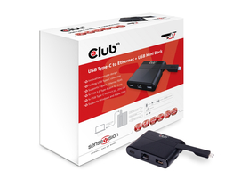 Club 3D  SenseVision RJ45 USB 3.0C - USB 3.0A mini dokkoló állomás