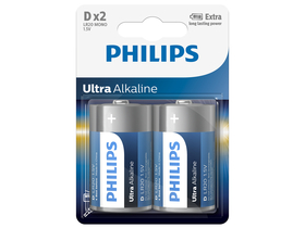 Philips LR20E2B/10 Ultra D alkáli elem, 2 db